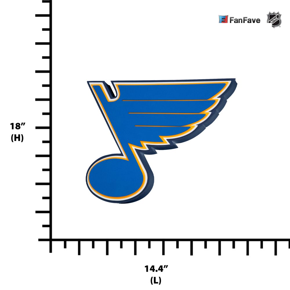 St. Louis Blues EVA Foam 3D Wall Sign - Image 3